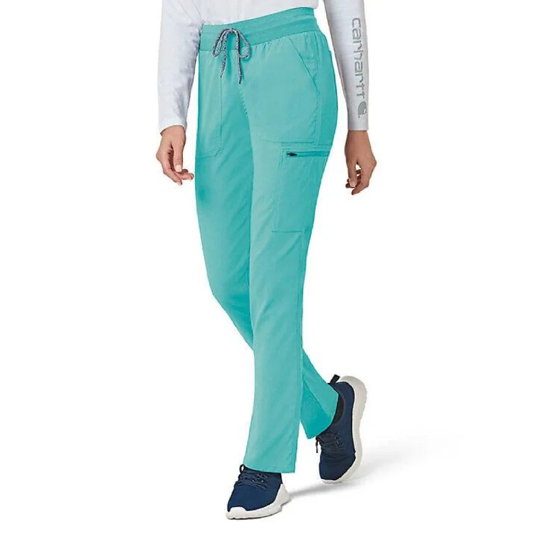 Women's Clothes And Garments Carhartt Women's Rugged Flex® Slim Leg Scrub Pant_Aqua Sea