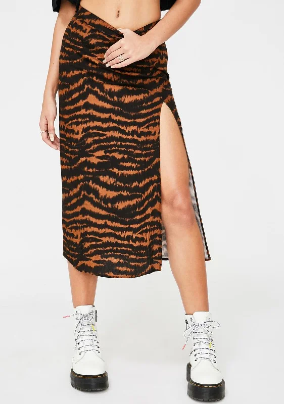 Women's Apparel And Garments Animal Drip Saika Skirt