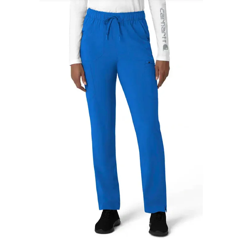 Women's Luxury Garments Carhartt Women's Force Cross Flex 7-Poket Cargo Scrub Pant_Royal