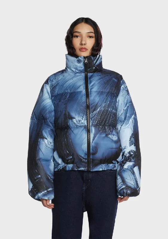 Women's Everyday Attire Battle Angel Puffer Jacket