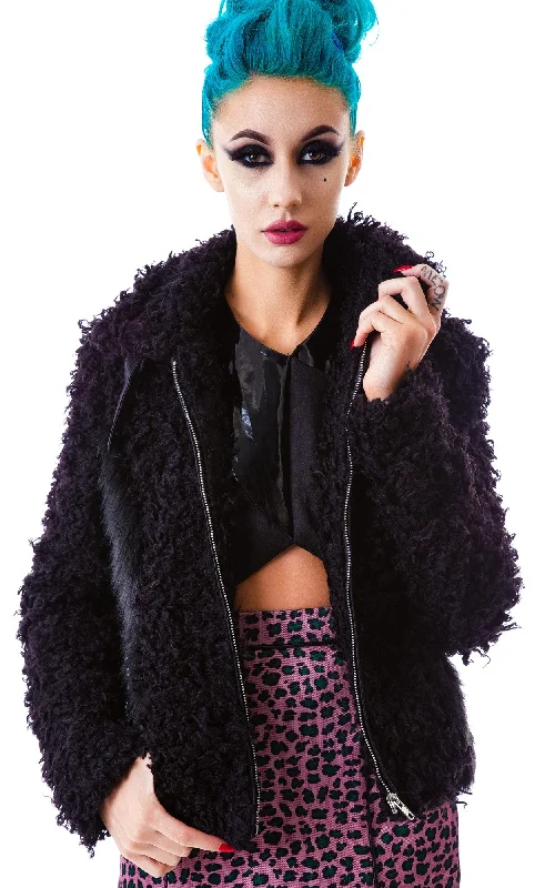 Women's Transitional Clothes The Teddy Faux Fur Jacket