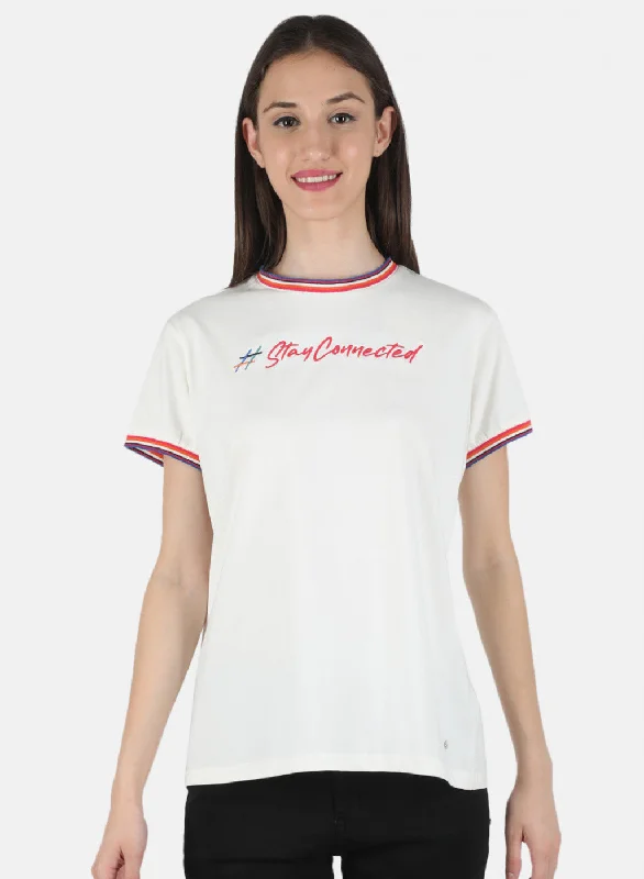 Women's Date Night Outfit Women Off White Embroidered Top