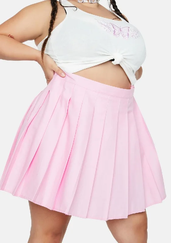 Women's Resort Attire Plus Cupcake Just Like Candy Pleated Skirt