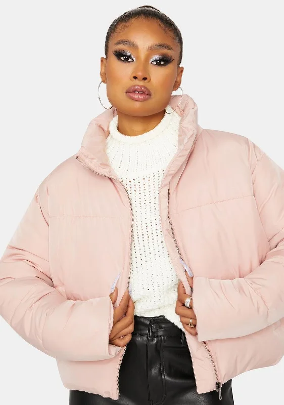 Women's Resort Attire Powerpuff Cropped Jacket