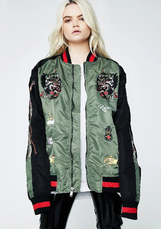 Women's Comfortable Apparel Wolves Bomber