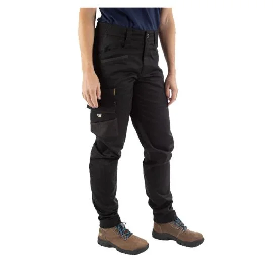 Women's Vacation Garments CAT Women's Elite Operator Stretch Twill Cargo Work Pant