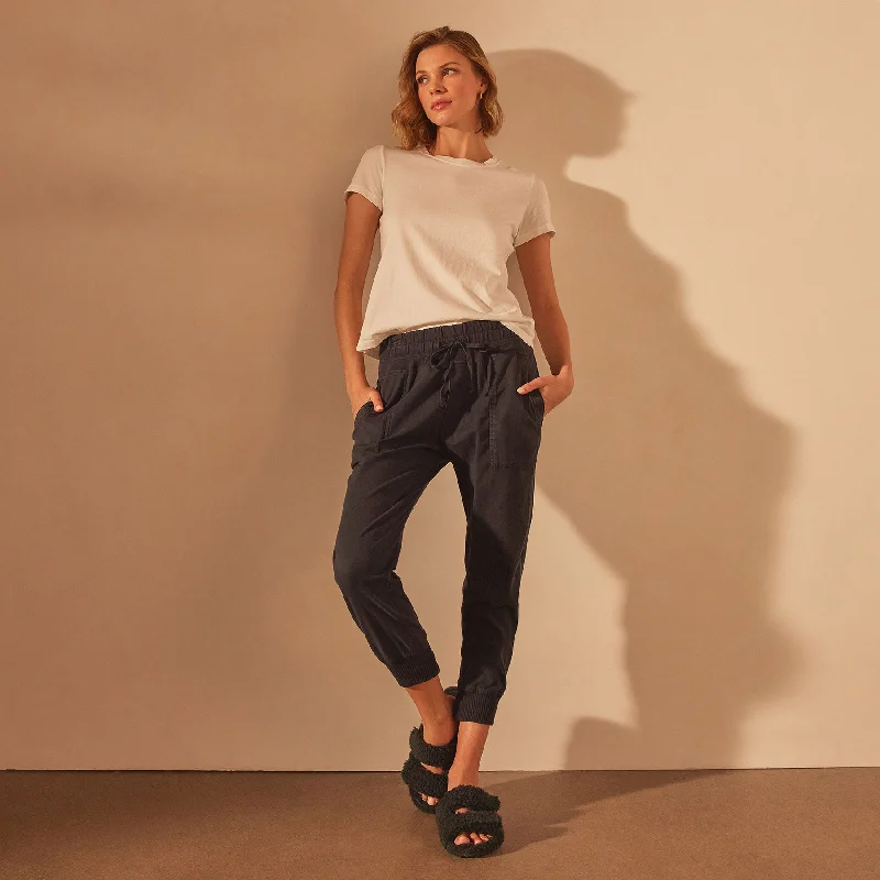 Women's Seasonal Apparel Mixed Media Pant - French Navy