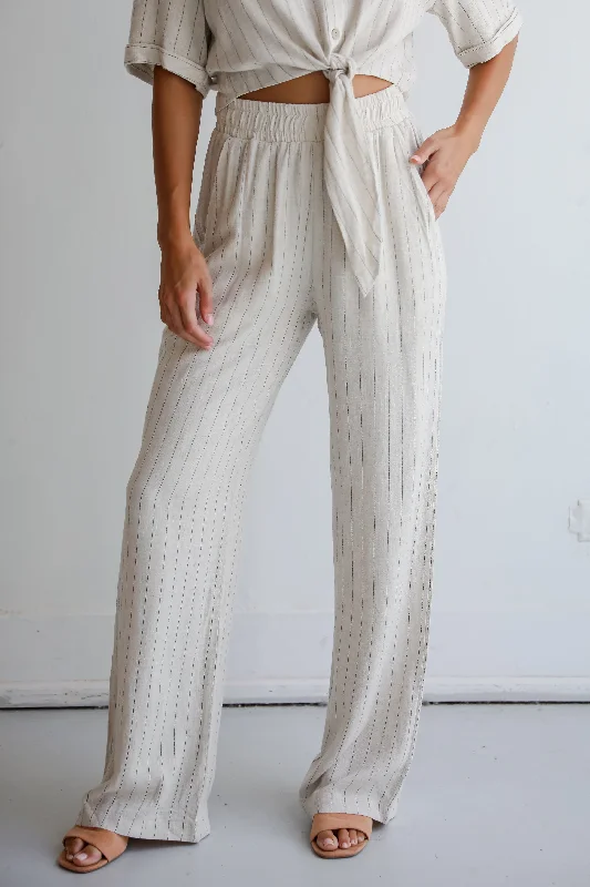 Chic Clothes For Women FINAL SALE - Moment Maker Striped Linen Pants