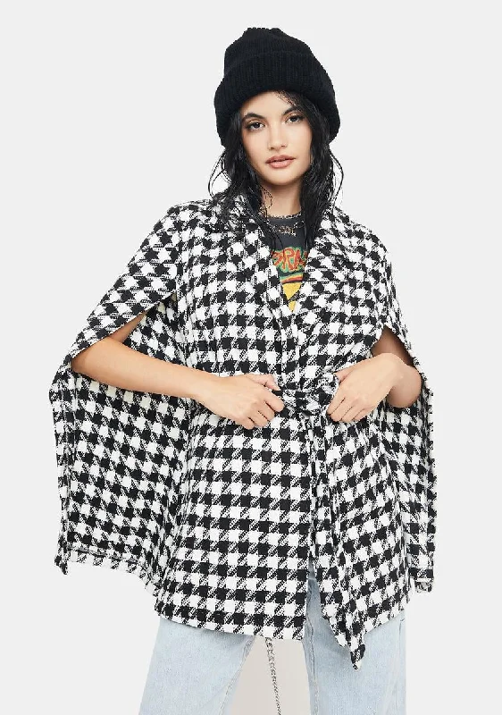 Women's Evening Apparel Don't Jinx It Houndstooth Jacket