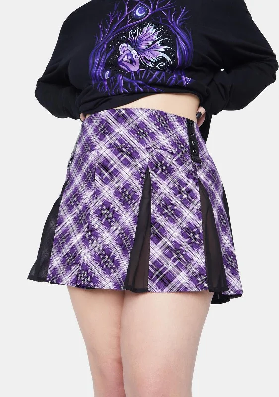 Women's Wedding Apparel My Intuition On Point Plaid Mini Skirt