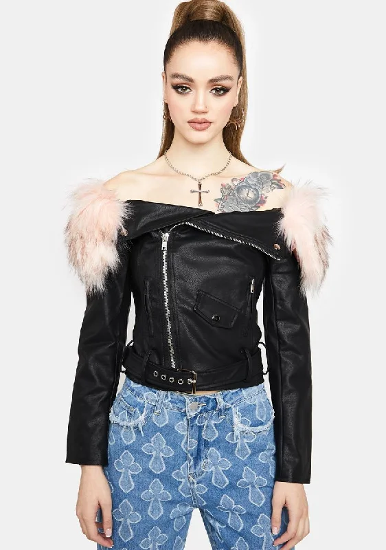 Women's Professional Attire Bring The Sass Moto Jacket