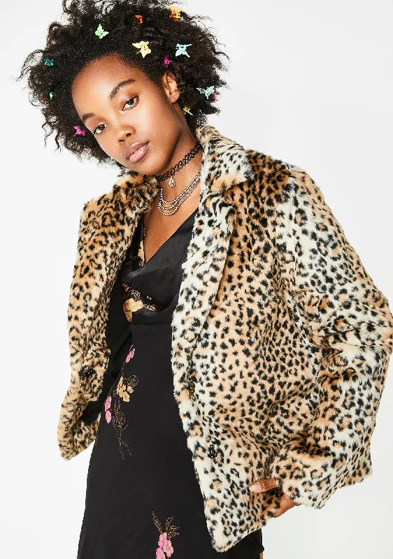 Women's Plus-Size Apparel Rule The World Fuzzy Jacket