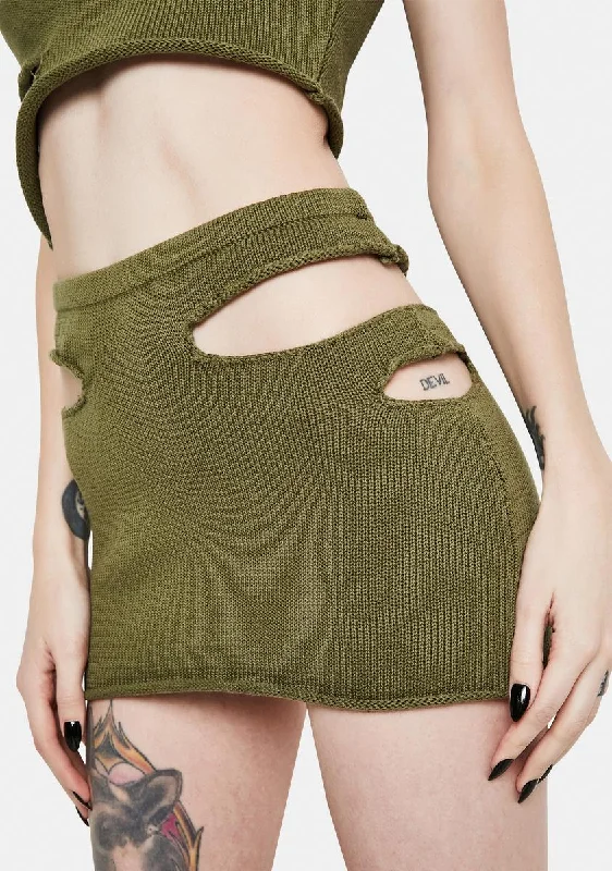 Women's Vintage Garments x PCL Cutout Mini Skirt