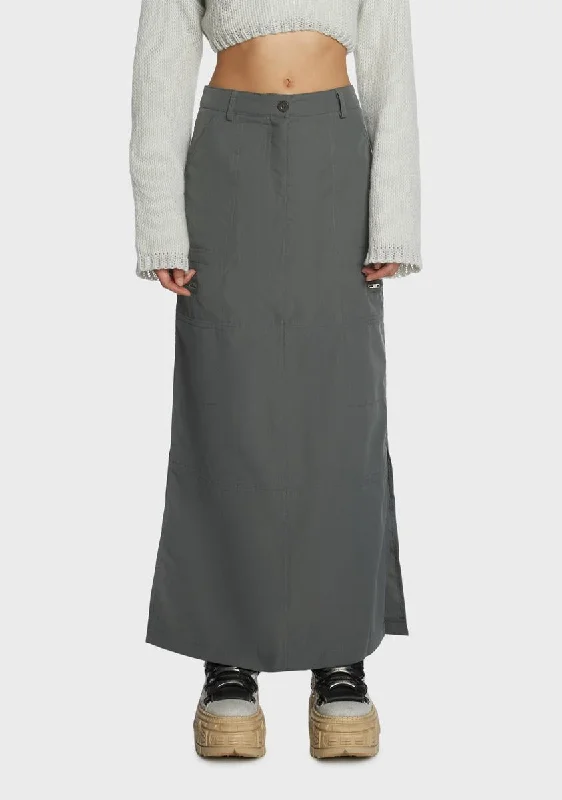 Women's Plus-Size Attire Y2K Dusk Long Skirt