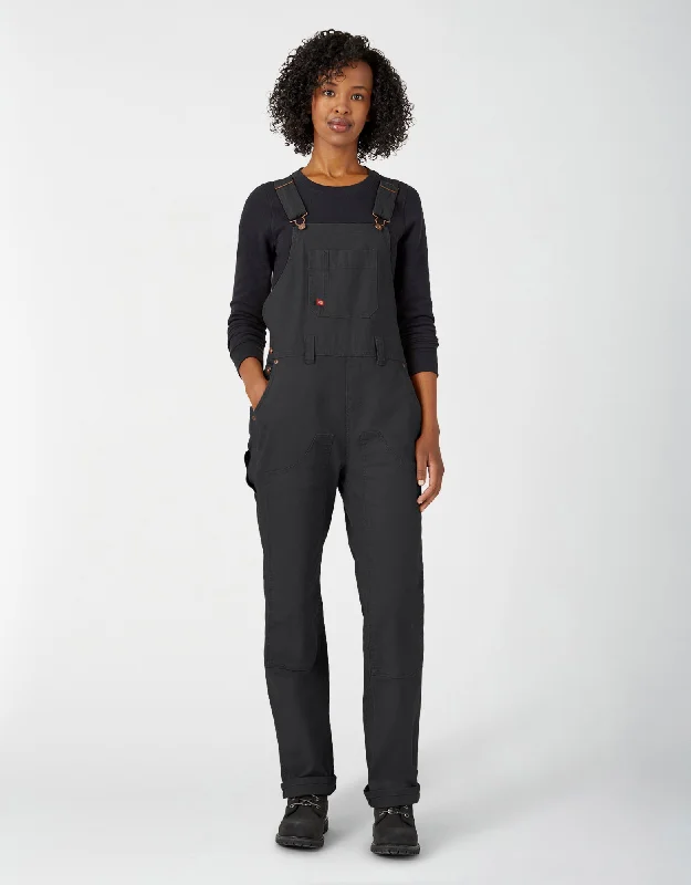 Women's Outfit Dickies Women's Straight Fit Duck Double-Front Bib Overalls