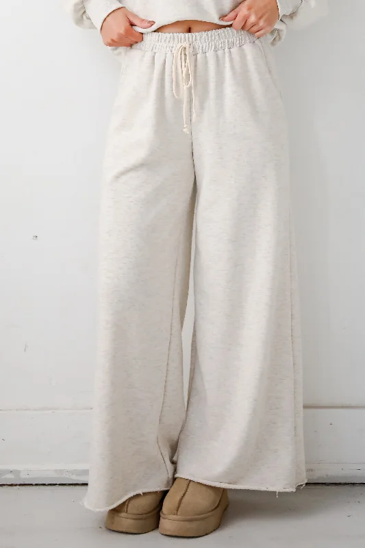 Women's Vintage-Inspired Clothing Comfy Always Light Grey Sweatpants