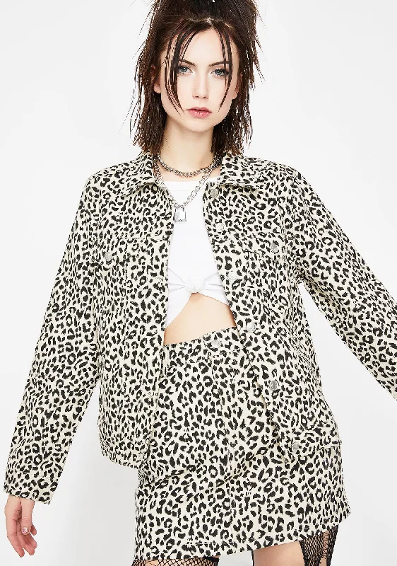 Women's Vacation Clothes Go Berserk Leopard Jacket