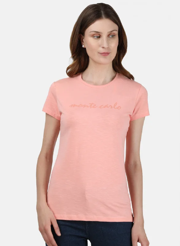 Women's Everyday Garments Womens Baby Pink Printed Top