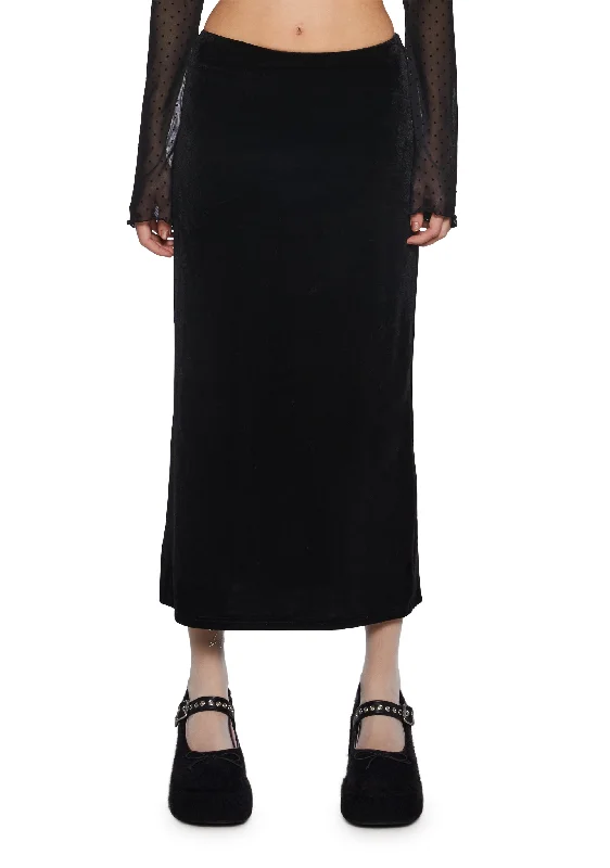 Modern Women's Clothes Secret Incantation Midi Skirt