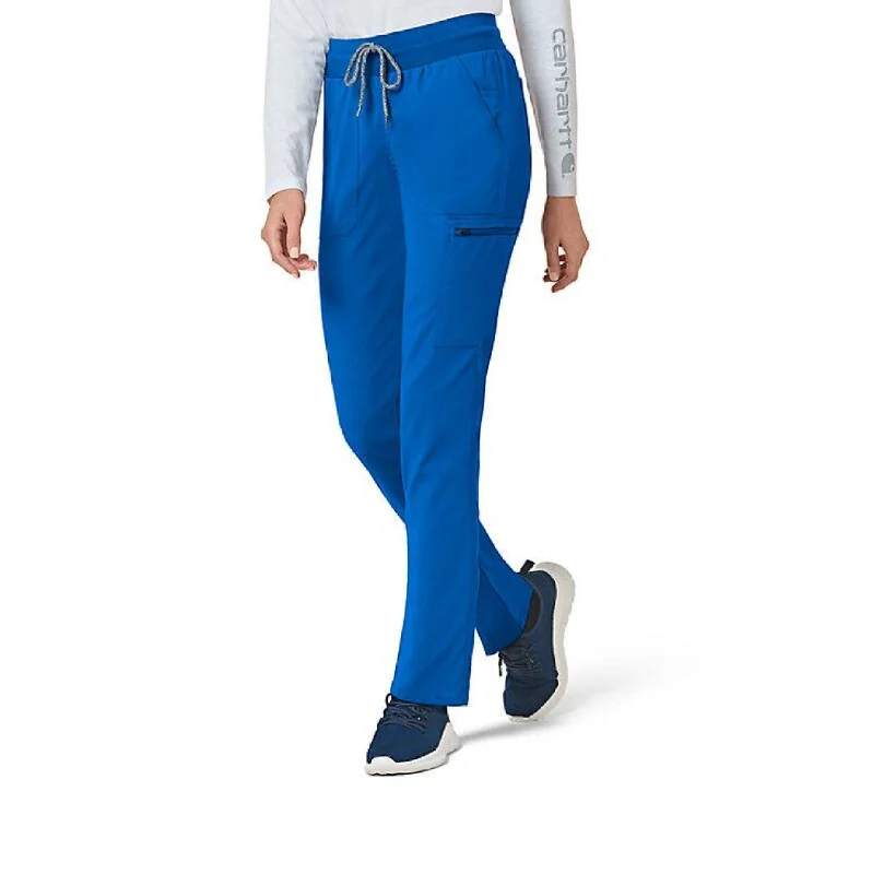 Women's Stylish Professional Garments Carhartt Women's Rugged Flex® Slim Leg Scrub Pant_Royal