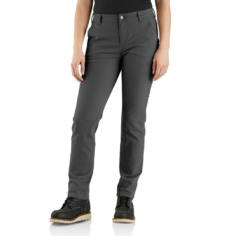 Women's Vacation Attire Carhartt Women's Rugged Flex® Relaxed Fit Canvas Work Pant_Shadow