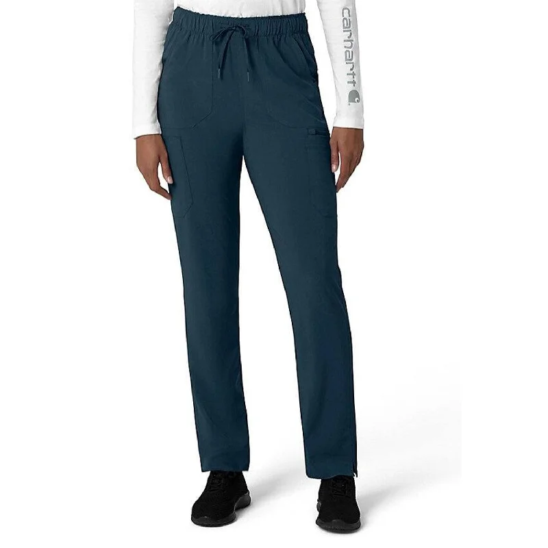 Elegant Women's Evening Garments Carhartt Women's Force Cross Flex 7-Poket Cargo Scrub Pant_Navy