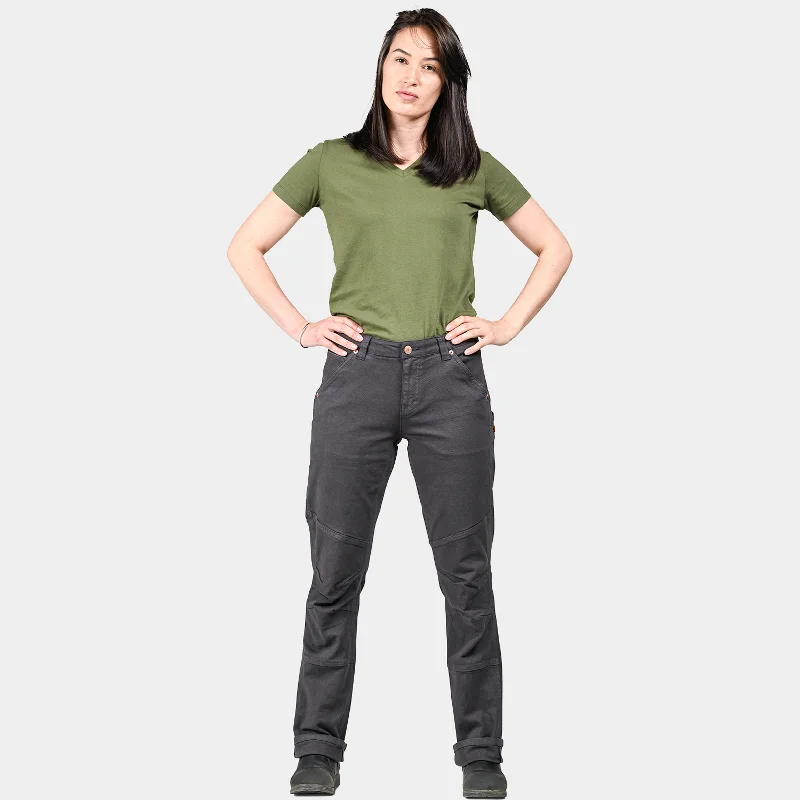 Women's Elegant Outfit Dovetail Workwear Women's GO TO Double-Front Canvas Stretch Pant