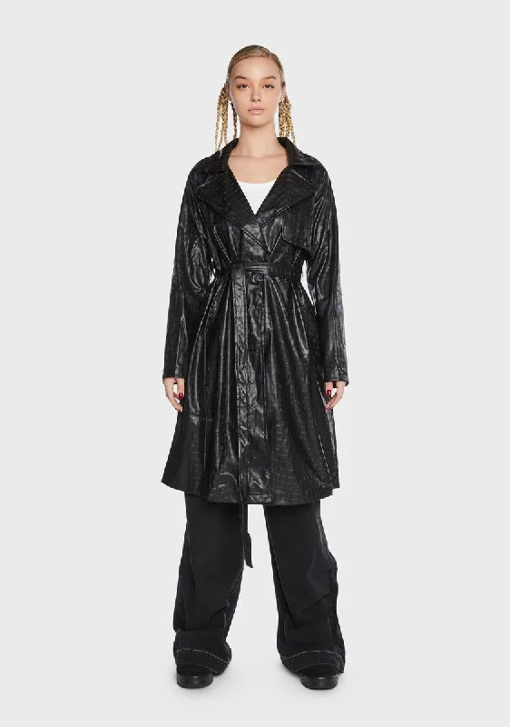 Women's Work Apparel Night On The Town Trench Coat