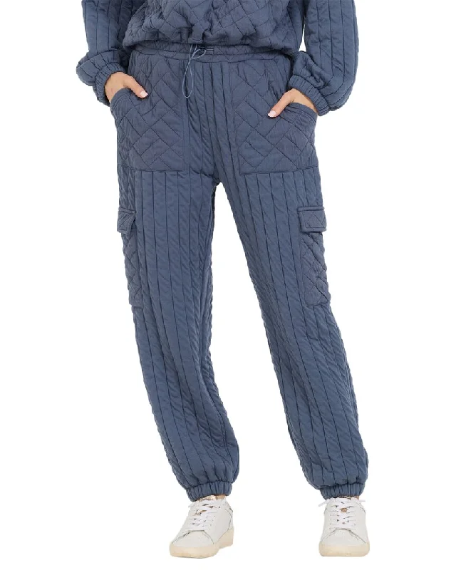 Women's Festive Attire Vintage Havana Quilted Diamond Jogger