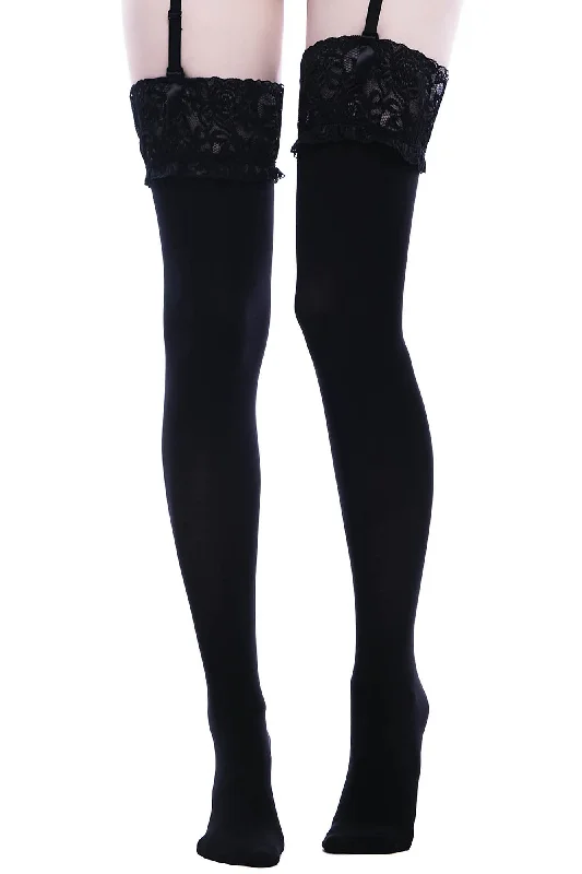 Women's Evening Wear Outfit Stop Staring Thigh High Socks