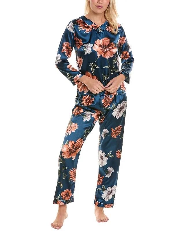 Women's Plus-Size Clothes ANNA KAY 2pc Pajama Pant Set