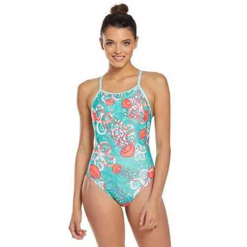 Women's Comfy Attire For Lounging Dolfin Uglies Jelly V-2 Back One Piece