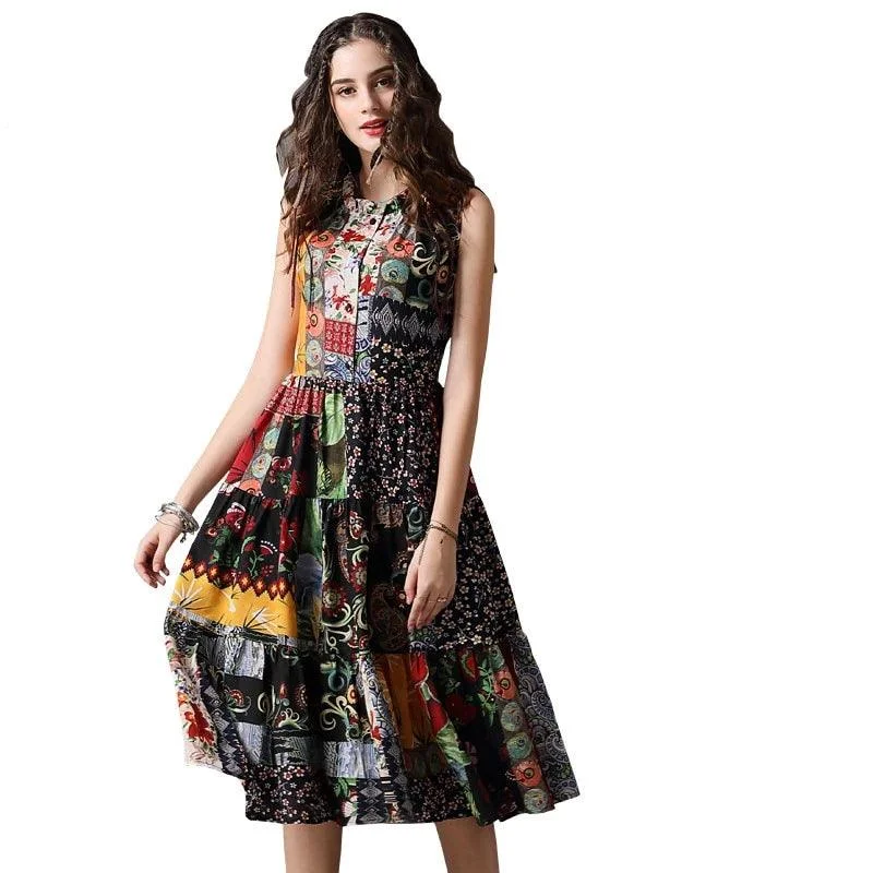 Women's Clothing For Work Floral Print Sundress