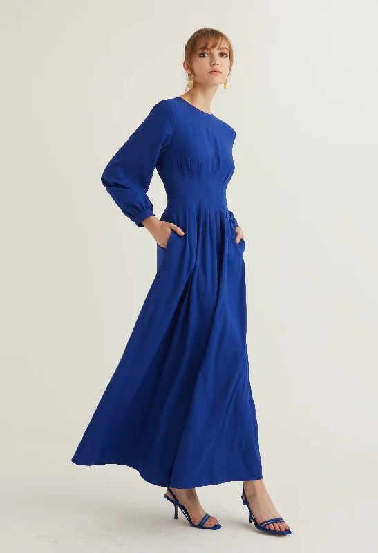 Women's Holiday Clothes Bishop Sleeve Elegant Maxi Dress