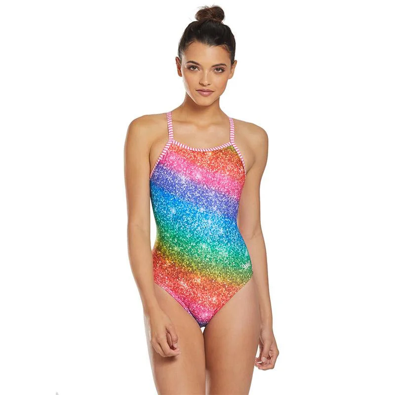 Stylish Women's Attire Dolfin Uglies Over The Rainbow V-2 Back One Piece