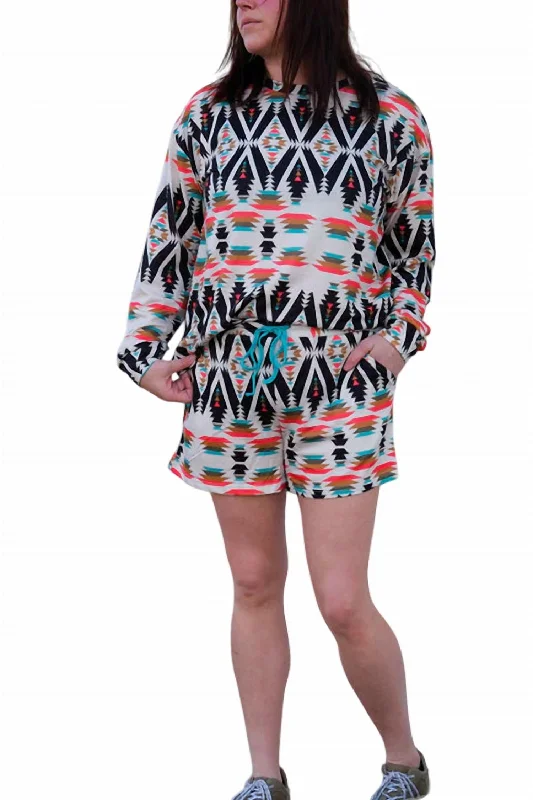 Stylish And Comfortable Clothing For Women Lanco Lounge Set In Aztec