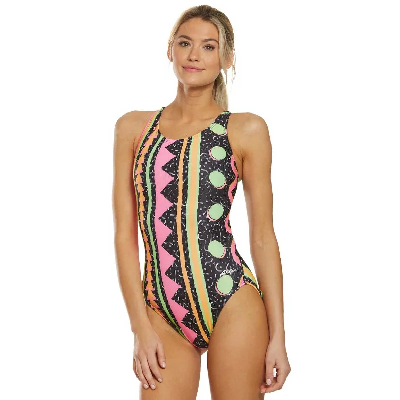 Women's Evening Outfit Dolfin Classics Women's Heat Wave Print One Piece Swimsuit