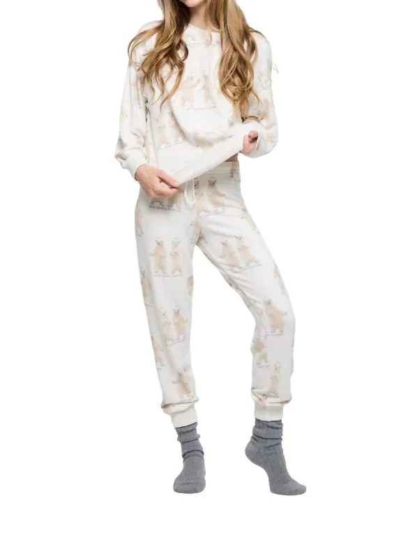 Women's Vintage-Inspired Outfit Sweatsuit Set In Boogie Bears