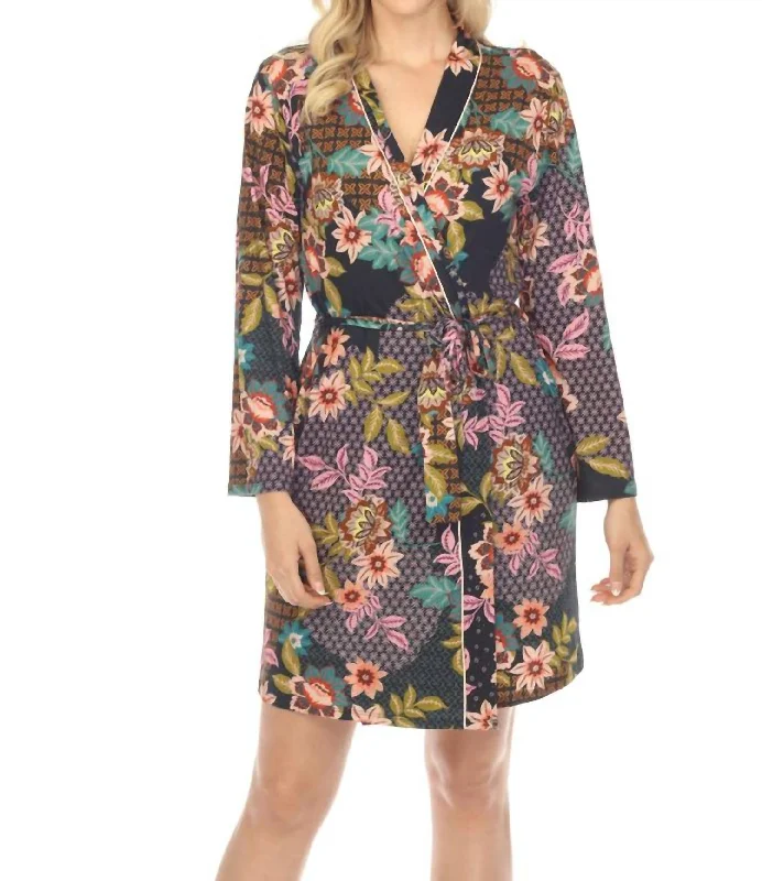 Women's Comfortable Apparel Jonesy Sleep Robe In Delfino