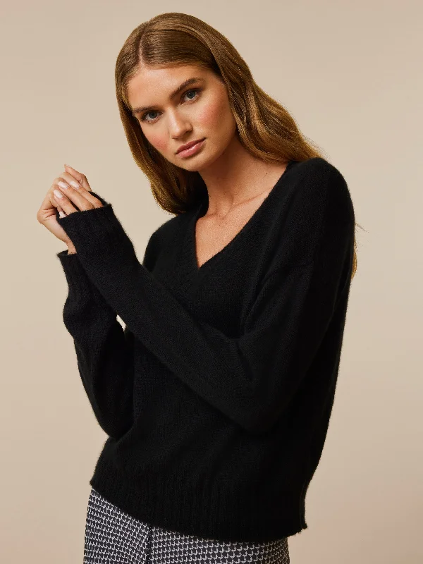 Women's Seasonal Clothing Anila V Neck Cashmere Sweater