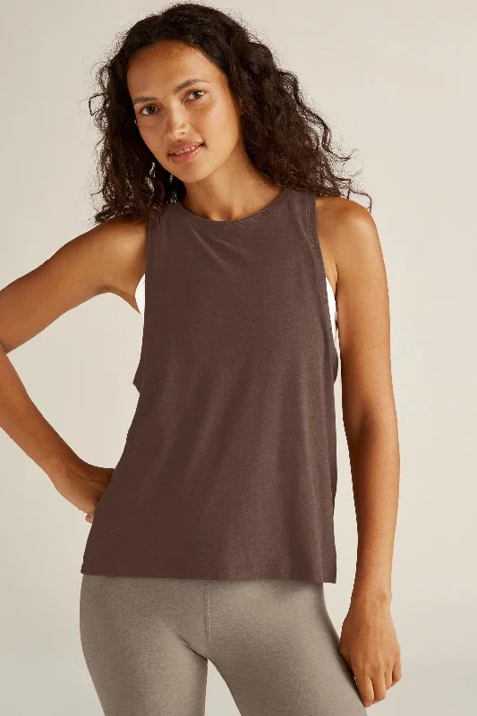 Women's Clothes And Apparel ReBalanced Muscle Tank - Truffle