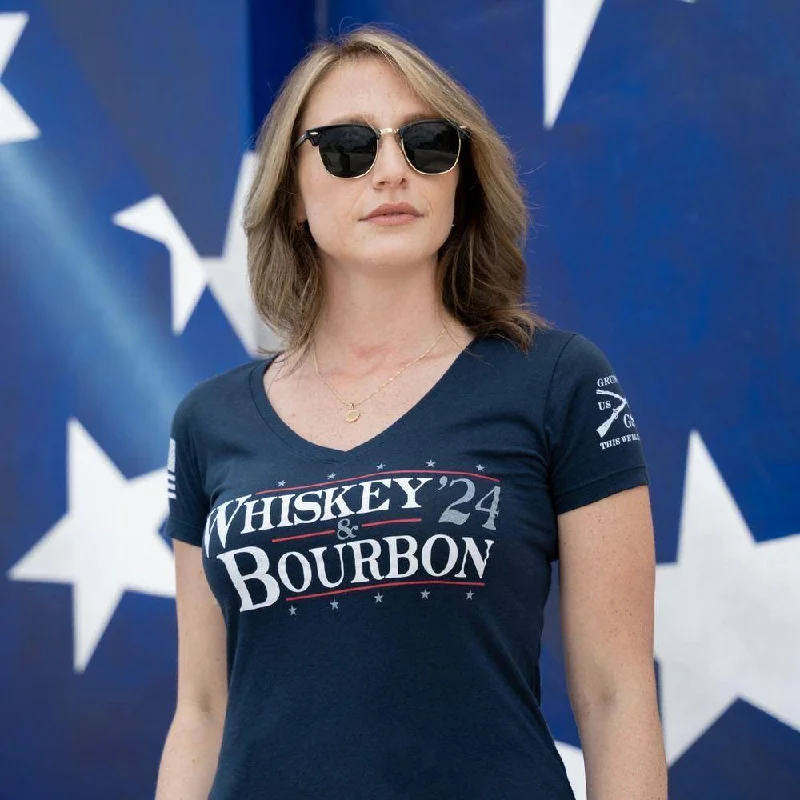 Women's Elegant Garments Women's My Vote '24 V-Neck - Midnight Navy