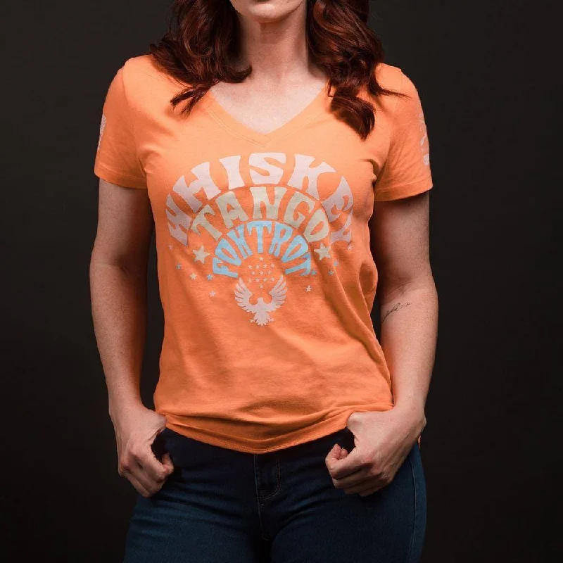 Women's Occasion Wear Apparel Women's What The F*ck V-Neck - Apricot Crush