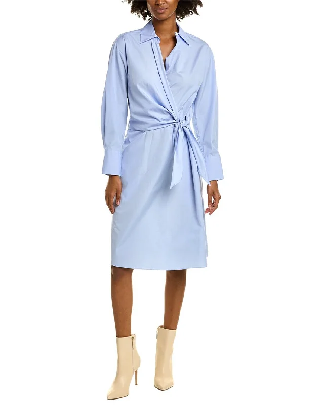 Luxury Women's Clothing Vince Wrap Bodice Shirtdress